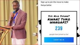 Nairobi senator Edwin Sifuna launched the Linda Mwananchi website on Friday, March 13.